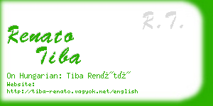 renato tiba business card